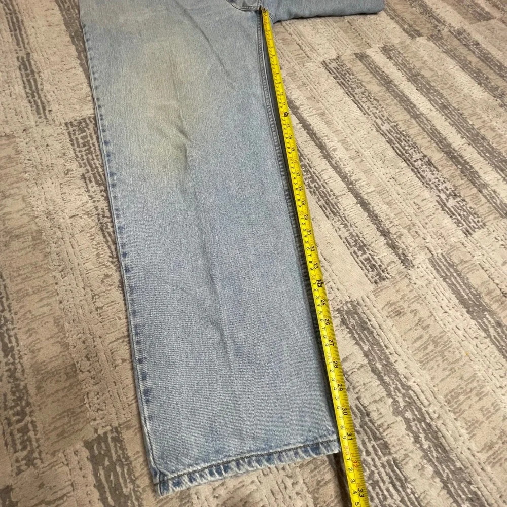Vintage‎ Levis 560 Comfort Fit Jeans Mens 42x32 Light Wash Baggy Tapered Blue